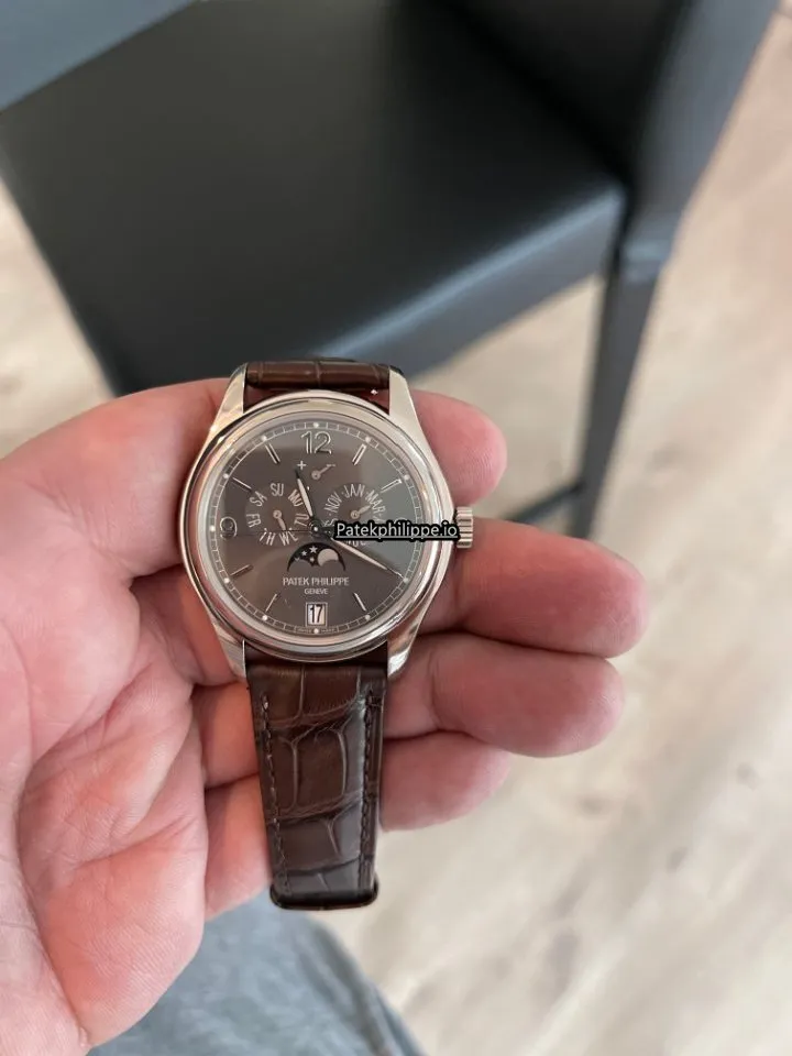Alternative view of Patek Philippe Annual Calendar 5146g-010 39MM White Gold Case Automatic