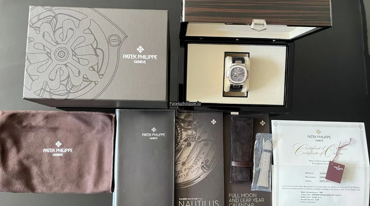 Patek Philippe Nautilus 5712g-001 40x38MM White Gold Case Automatic