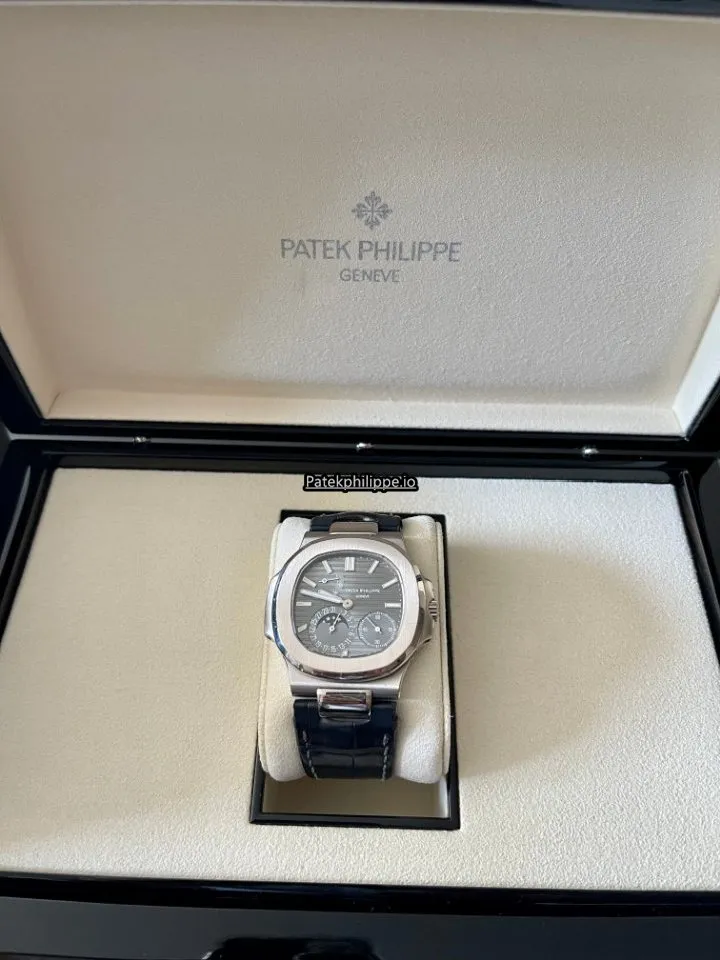 Alternative view of Patek Philippe Nautilus 5712g-001 40x38MM White Gold Case Automatic