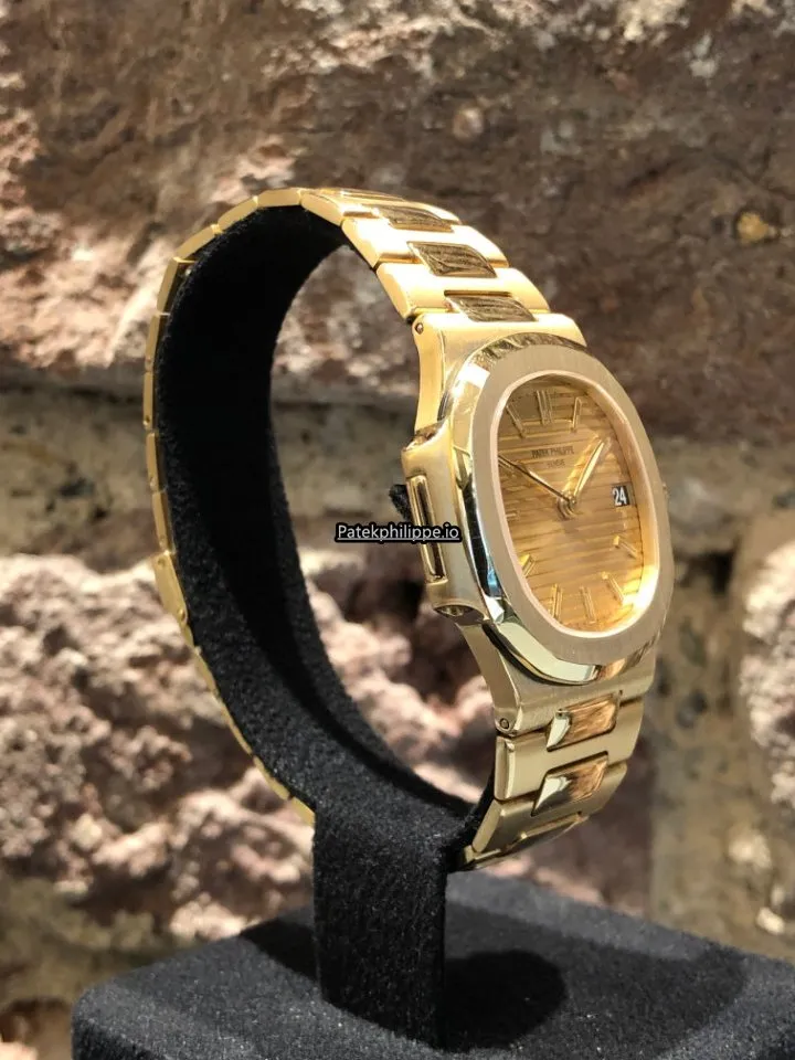 Alternative view of Patek Philippe Nautilus 3800 37x44MM Yellow Gold Case Automatic