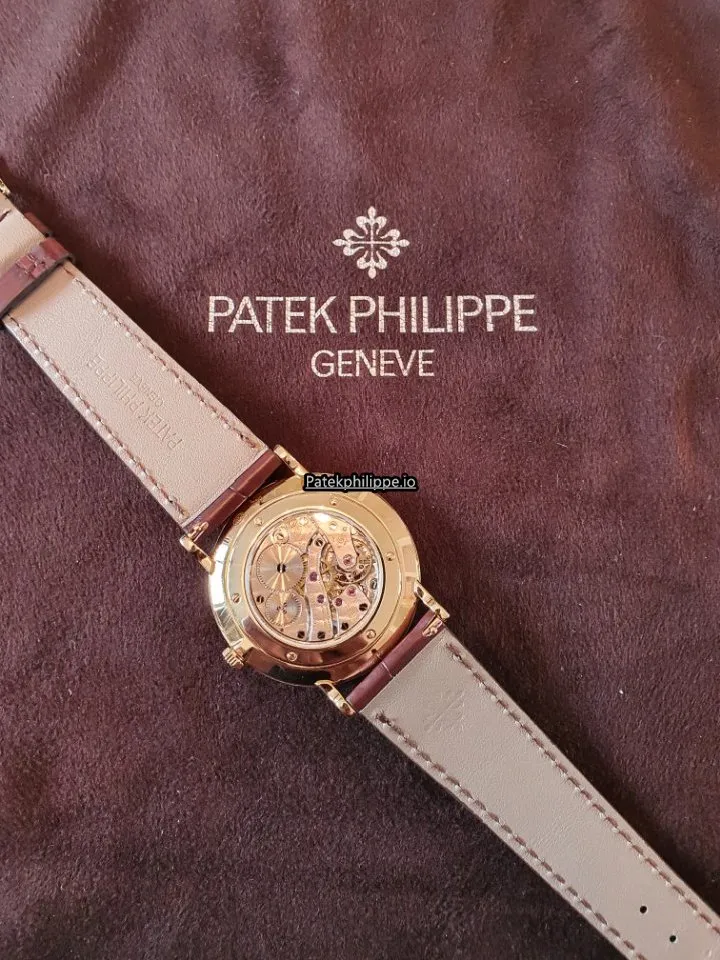 Alternative view of Patek Philippe Calatrava 5119j-001 Yellow Gold Case Manual Winding
