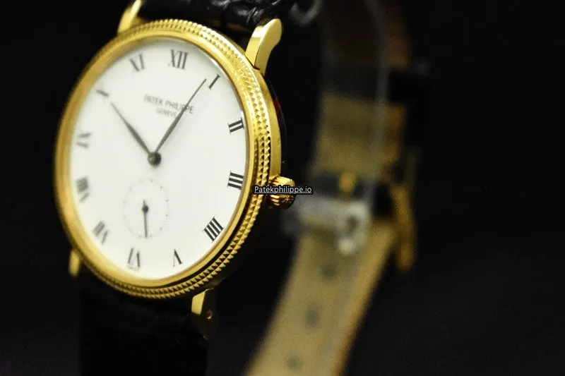 Alternative view of Patek Philippe Calatrava 3919j-001 33MM Yellow Gold Case Manual Winding