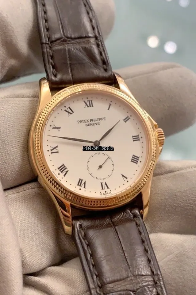 Alternative view of Patek Philippe Calatrava 5115r 35MM Rose Gold Case Manual Winding