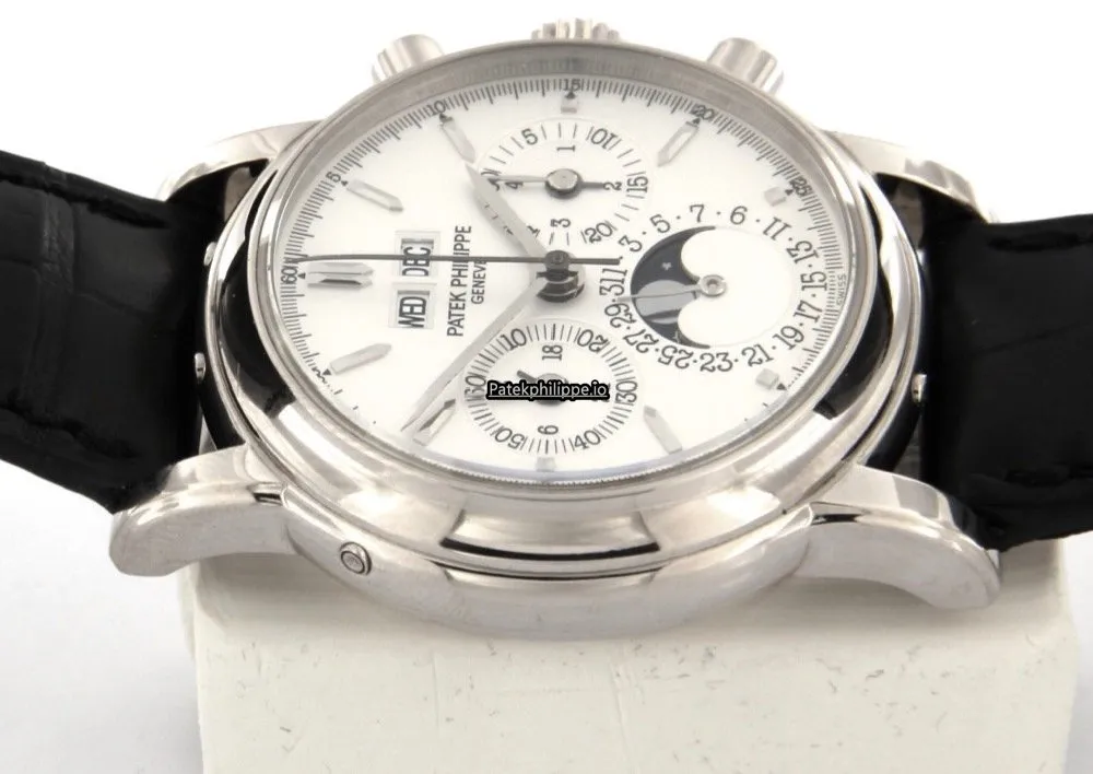 Alternative view of Patek Philippe Perpetual Calendar 3970eg 36MM White Gold Case Manual Winding