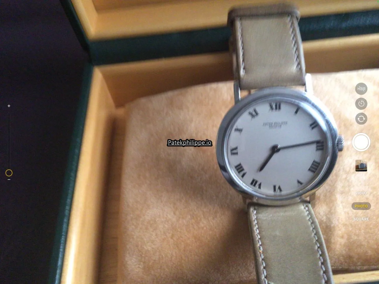 Alternative view of Patek Philippe Calatrava Ref 3509 36MM Steel Case Manual Winding
