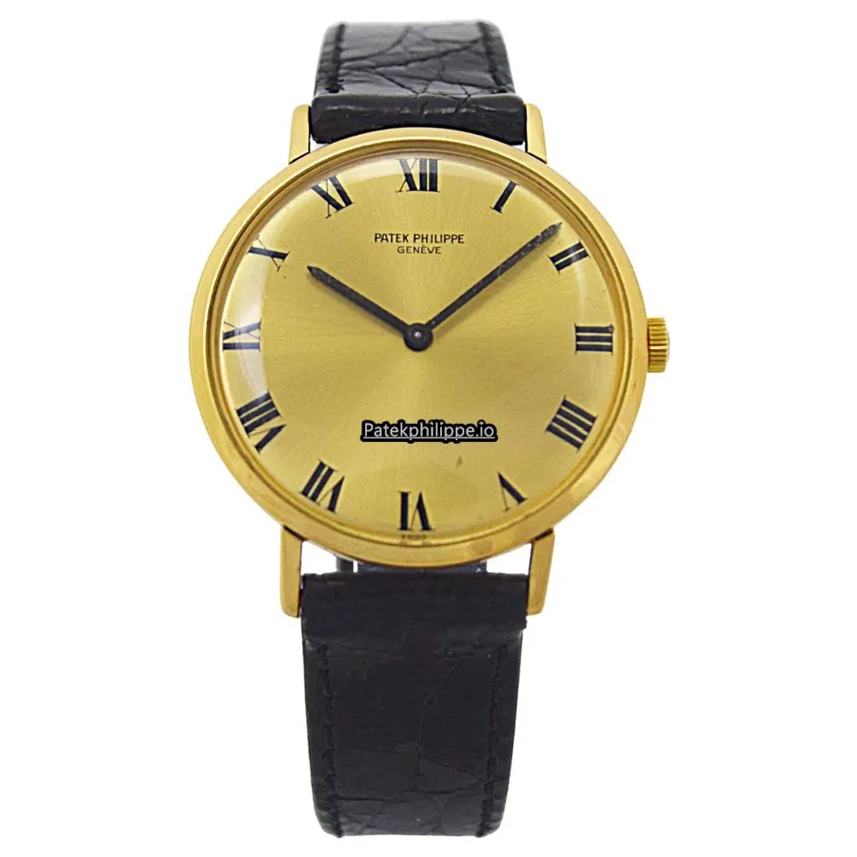 Patek Philippe Calatrava 3537 33MM Yellow Gold Case Manual Winding