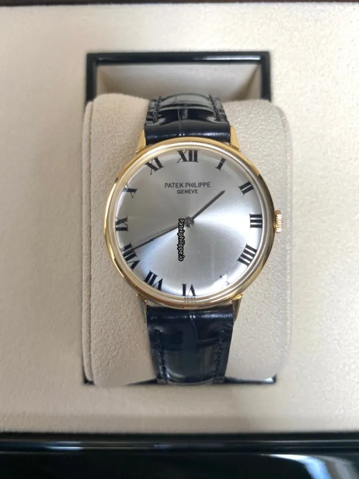 Alternative view of Patek Philippe Calatrava 2592/1j White Gold Case Manual Winding