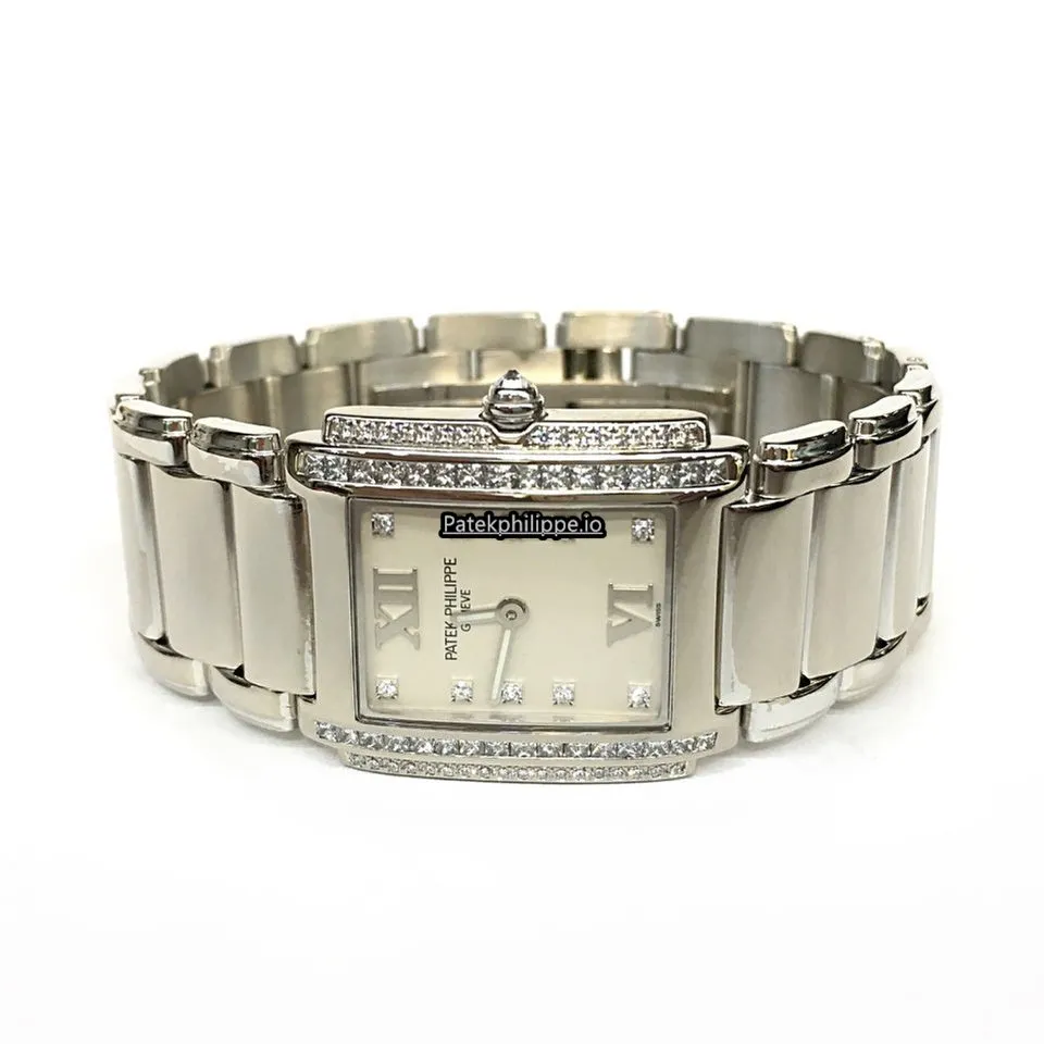 Patek Philippe Twenty-4 4910-g/001 22x26.3MM White Gold Case Quartz