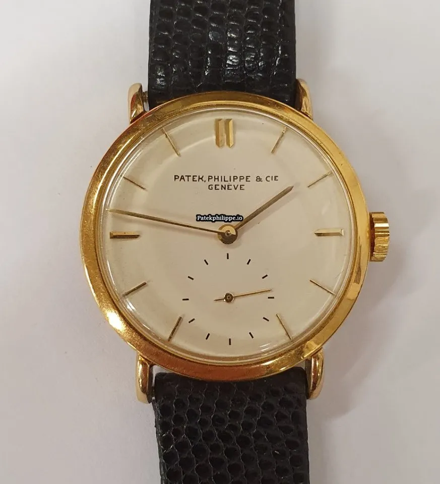 Alternative view of Patek Philippe 584 34x38.50MM Yellow Gold Case Manual Winding
