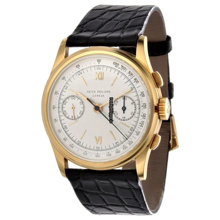 Patek Philippe Chronograph 530j 36.5MM Yellow Gold Case Manual Winding