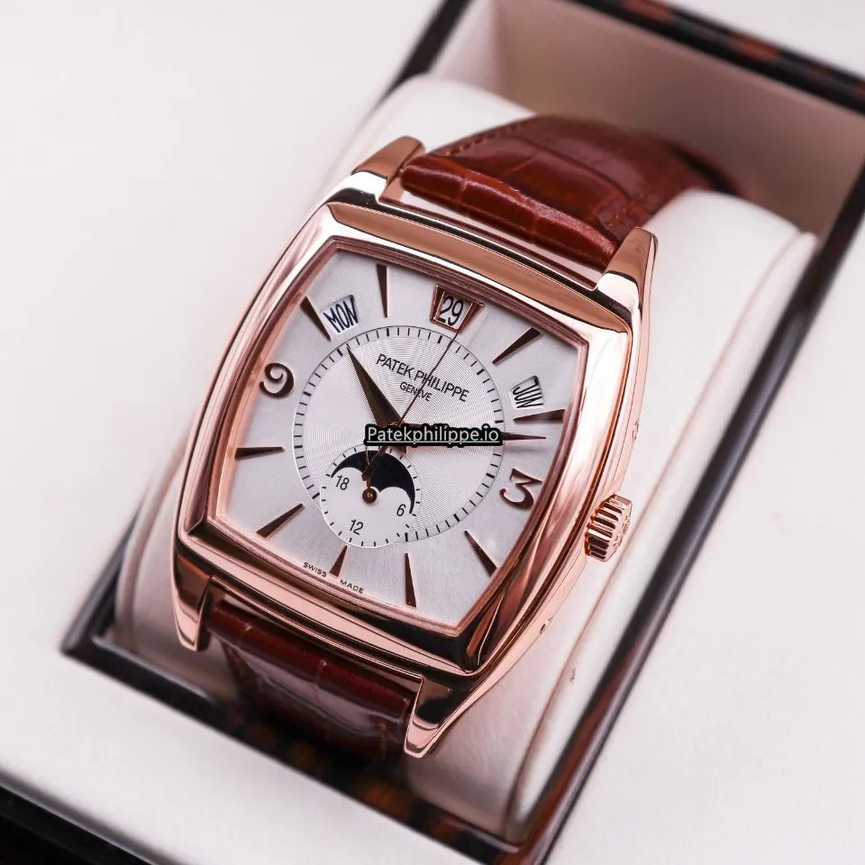 Alternative view of Patek Philippe Gondolo 5135r-001 51x38MM Rose Gold Case Automatic