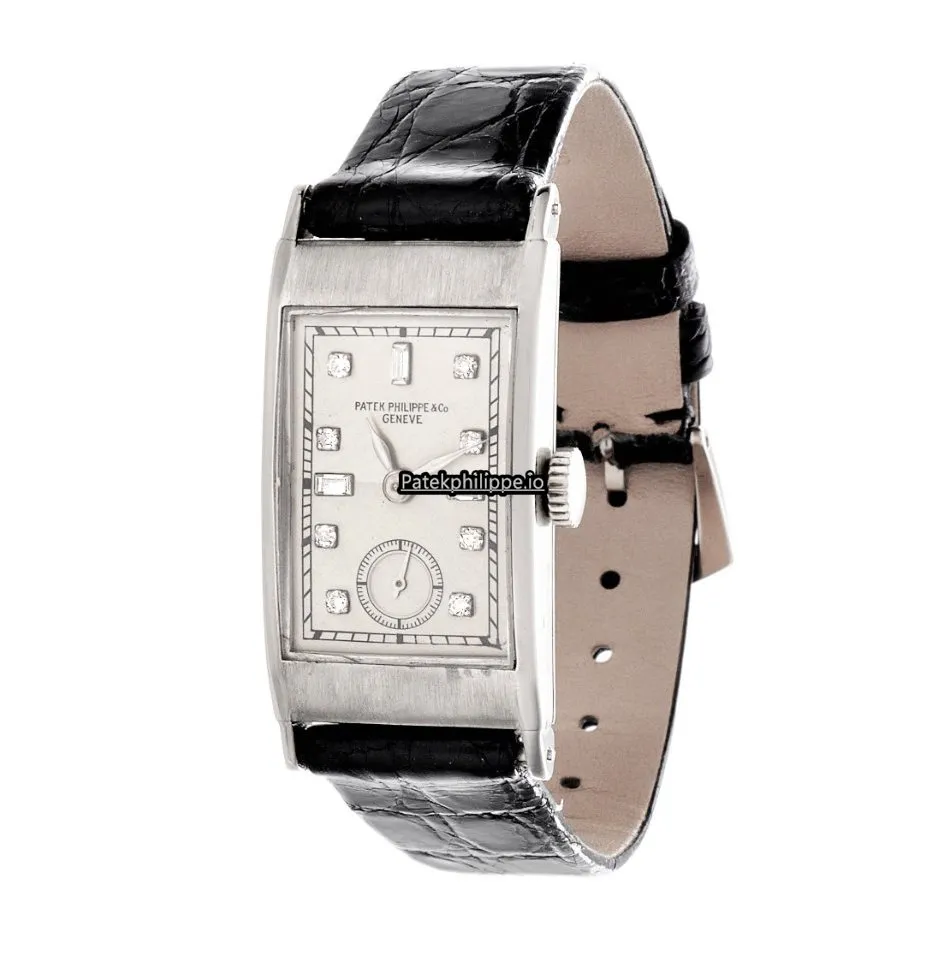 Patek Philippe Vintage 42x20MM Platinum Case Manual Winding