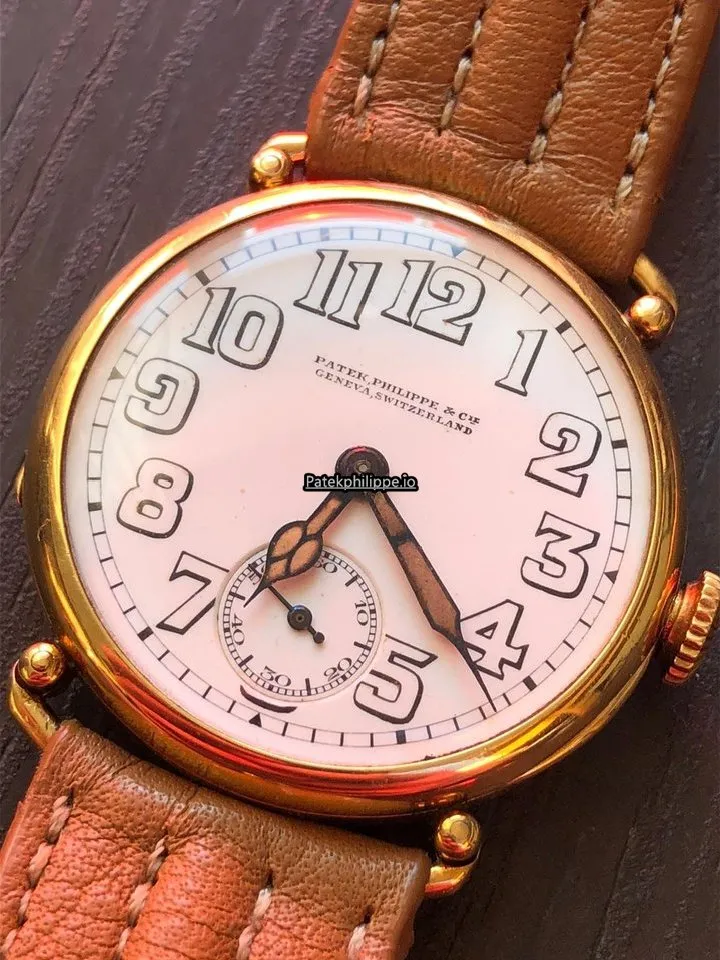 Patek Philippe Officier 1928 31MM Yellow Gold Case Manual Winding
