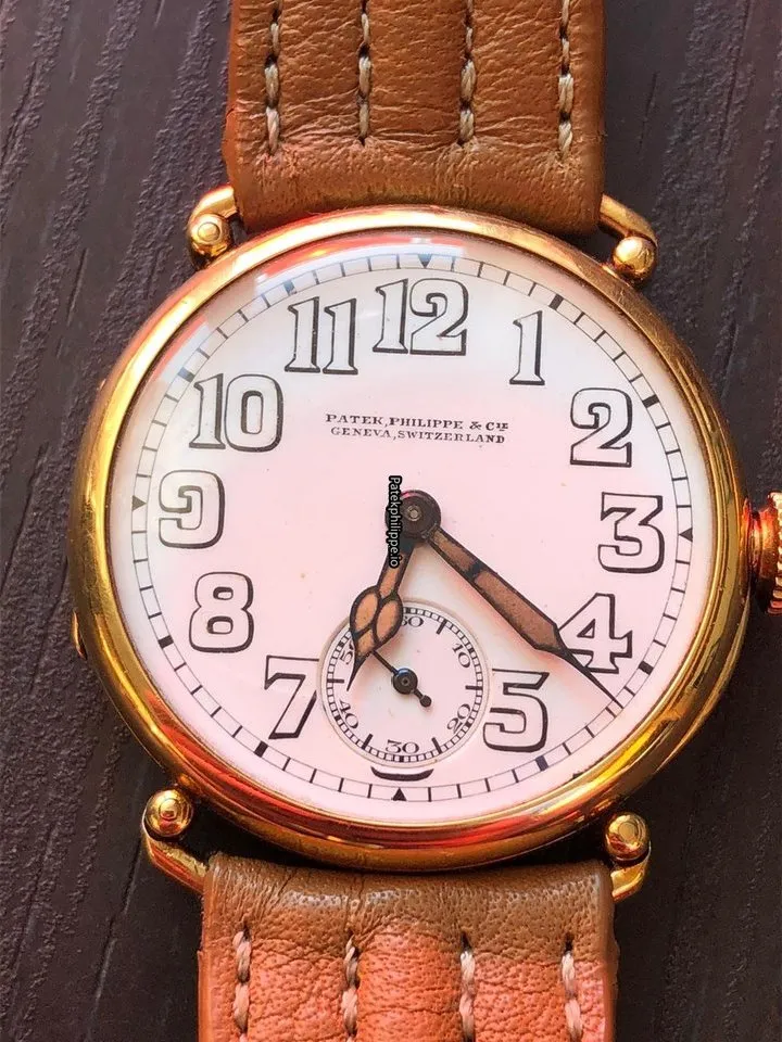 Alternative view of Patek Philippe Officier 1928 31MM Yellow Gold Case Manual Winding