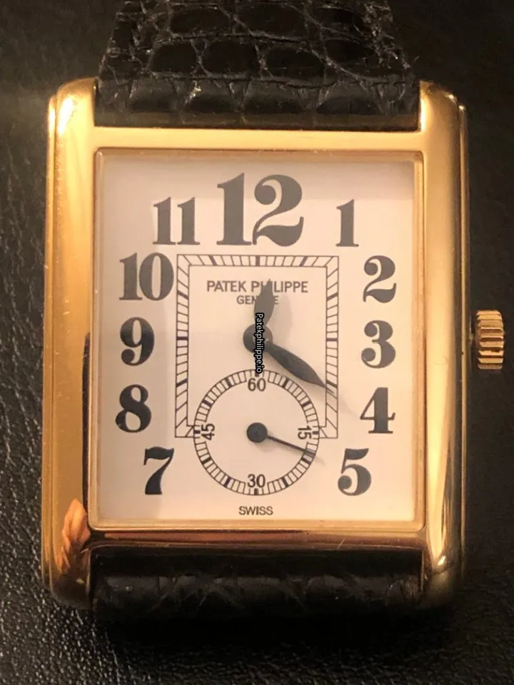 Alternative view of Patek Philippe Gondolo 5014 35x28MM Yellow Gold Case Manual Winding