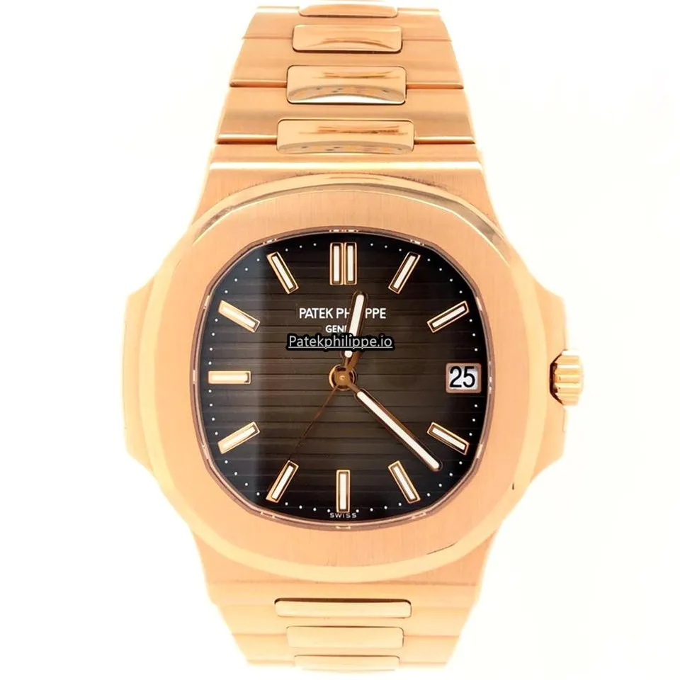 Alternative view of Patek Philippe Nautilus 5711/1r-001 40MM Rose Gold Case Automatic