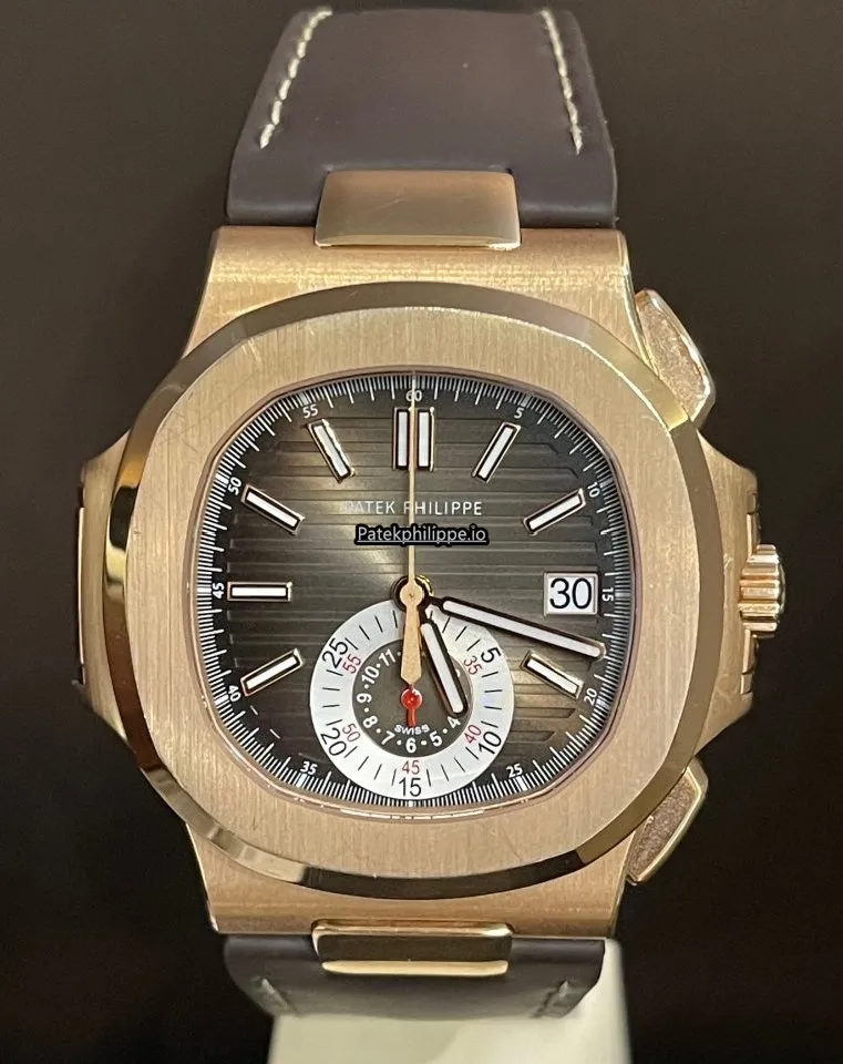 Patek Philippe Nautilus 5980r-001 40.5MM Rose Gold Case Automatic