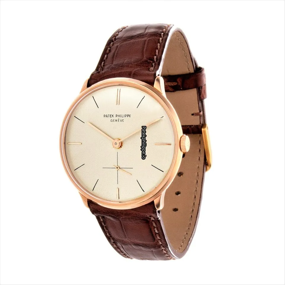 Patek Philippe Calatrava 2573r 33MM Rose Gold Case Manual Winding