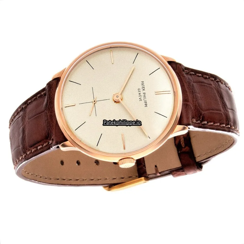 Alternative view of Patek Philippe Calatrava 2573r 33MM Rose Gold Case Manual Winding