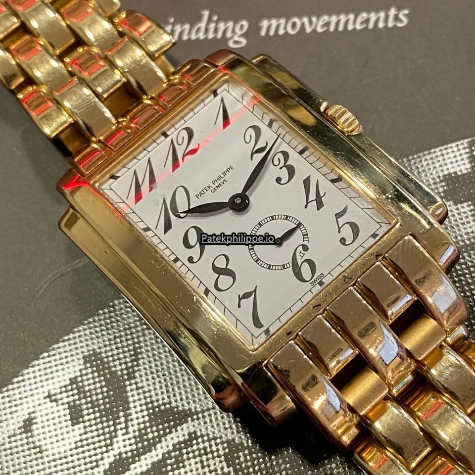 Alternative view of Patek Philippe Gondolo 5024j 30x38MM Yellow Gold Case Manual Winding