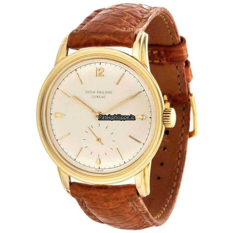 Patek Philippe Calatrava 2452j 35MM Yellow Gold Case Manual Winding