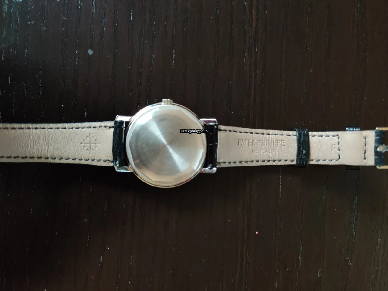 Alternative view of Patek Philippe Calatrava 3445g White Gold Case Automatic
