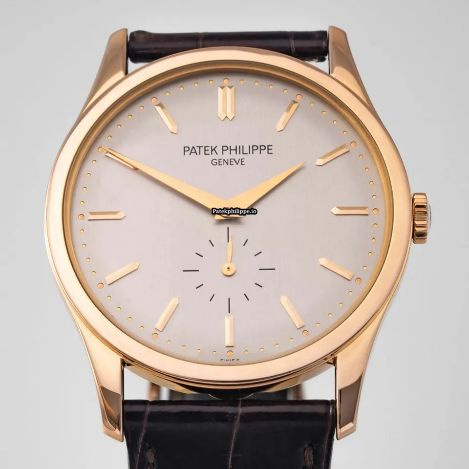 Patek Philippe Calatrava 5196r-001 37MM Rose Gold Case Manual Winding