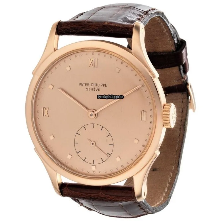Patek Philippe Calatrava 1589r 36MM Red Gold Case Manual Winding