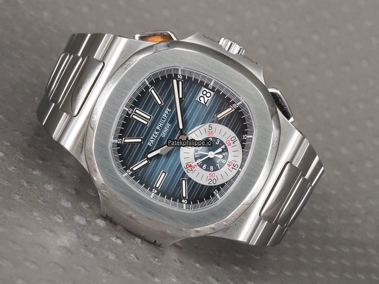 Alternative view of Patek Philippe Nautilus 5980/1a-001 40.5x44MM Steel Case Automatic