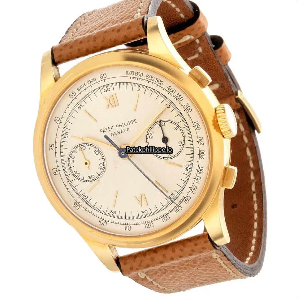Alternative view of Patek Philippe Chronograph 530j 36.5MM Yellow Gold Case Manual Winding
