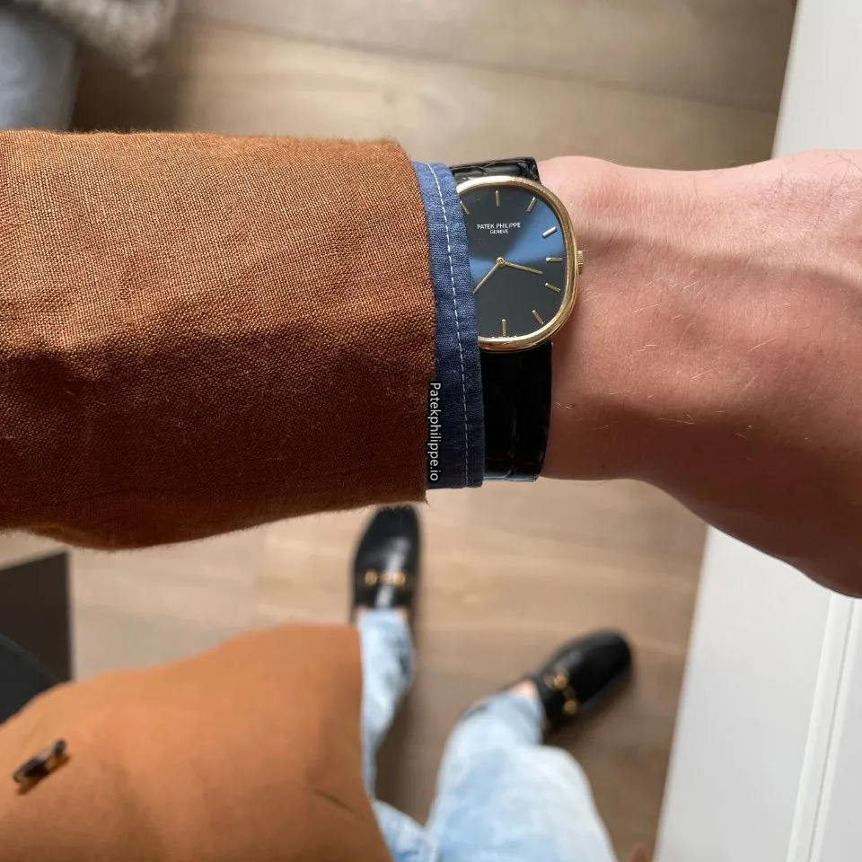 Alternative view of Patek Philippe Golden Ellipse 3848j-001 27x32MM Yellow Gold Case Manual Winding