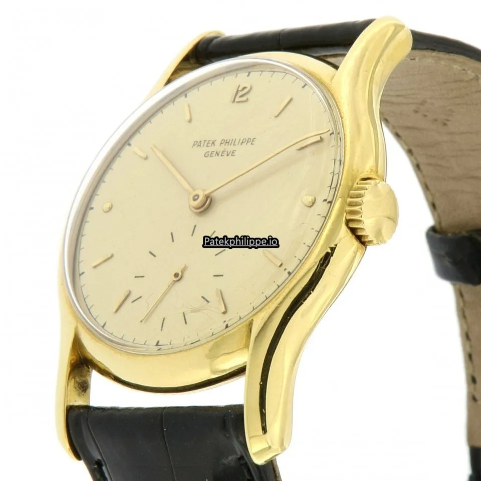 Alternative view of Patek Philippe Vintage 2406 34MM Yellow Gold Case Manual Winding