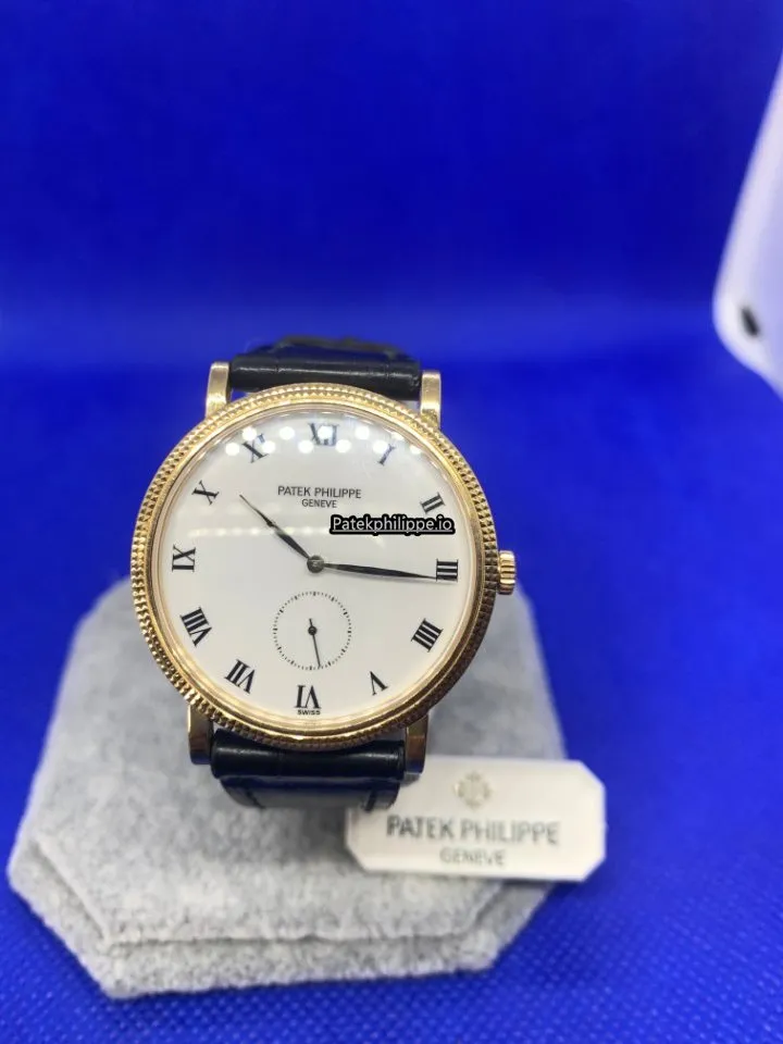 Alternative view of Patek Philippe Calatrava 3919j-001 33MM Yellow Gold Case Manual Winding