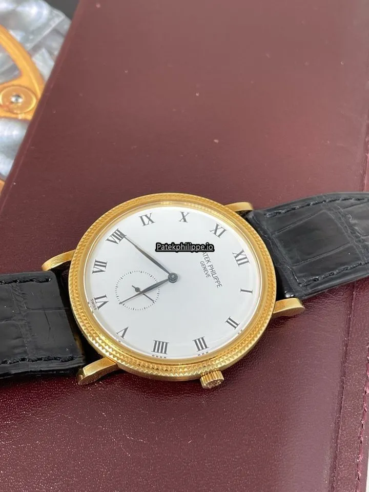 Alternative view of Patek Philippe Calatrava 3919j-001 33MM Yellow Gold Case Manual Winding