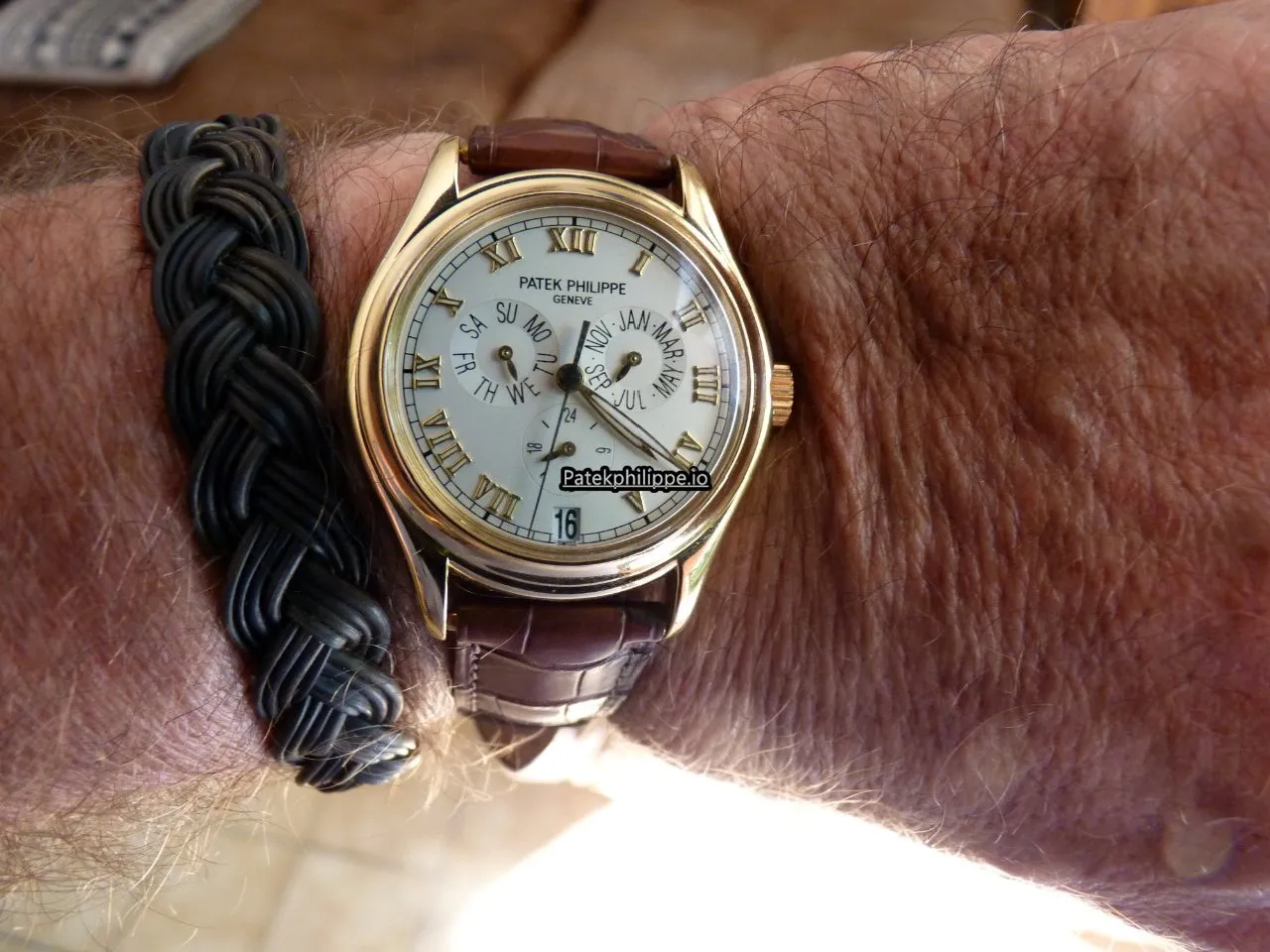 Patek Philippe Annual Calendar 5035j-001 37MM Yellow Gold Case Automatic
