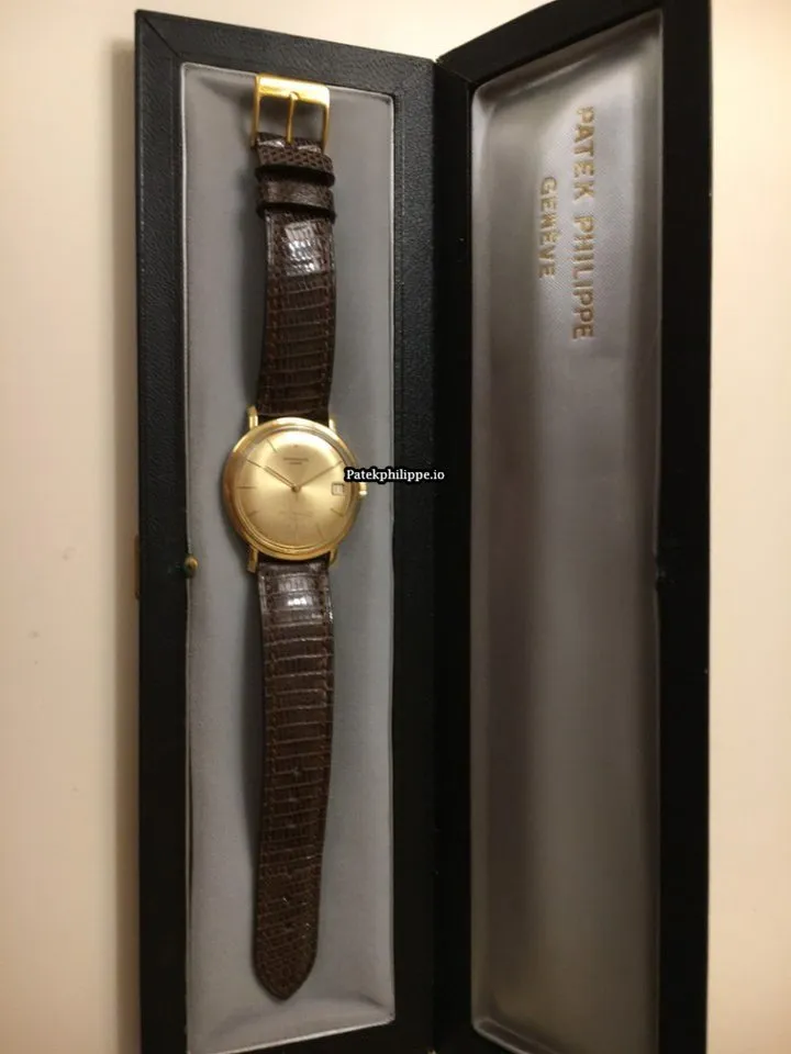 Alternative view of Patek Philippe Calatrava 3445 35MM Yellow Gold Case Manual Winding