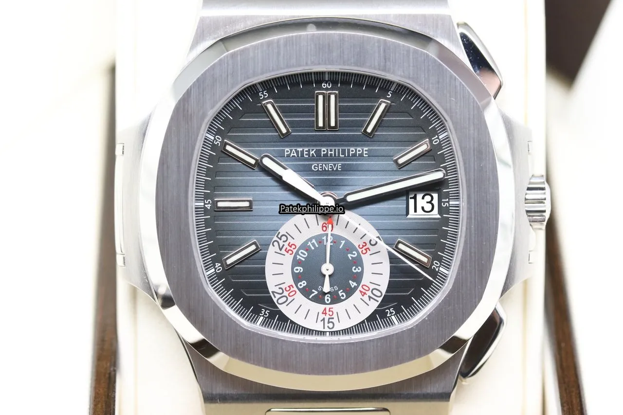 Alternative view of Patek Philippe Nautilus 5980/1a-001 40.5x44MM Steel Case Automatic