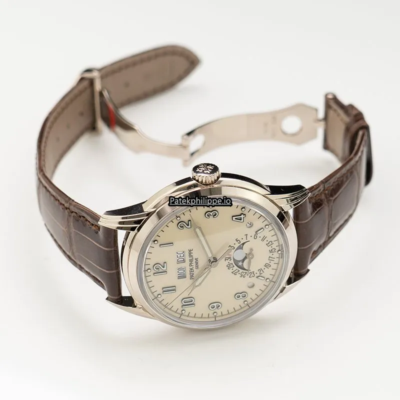 Alternative view of Patek Philippe Perpetual Calendar 5320g-001 40MM White Gold Case Automatic