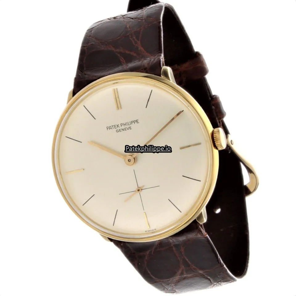 Alternative view of Patek Philippe Calatrava 2573j 33MM Yellow Gold Case Manual Winding
