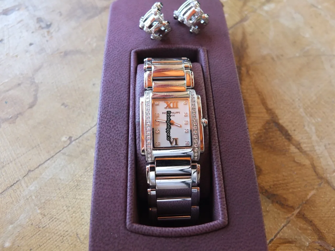 Alternative view of Patek Philippe Twenty-4 4910/10a-011 25x30MM Steel Case Quartz