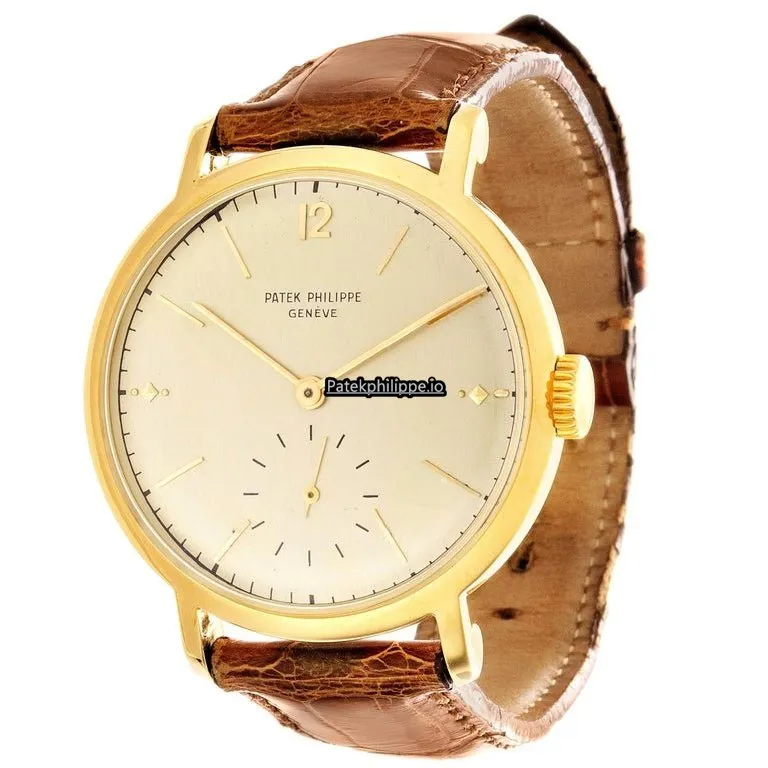 Patek Philippe Calatrava 2458j 36MM Yellow Gold Case Manual Winding