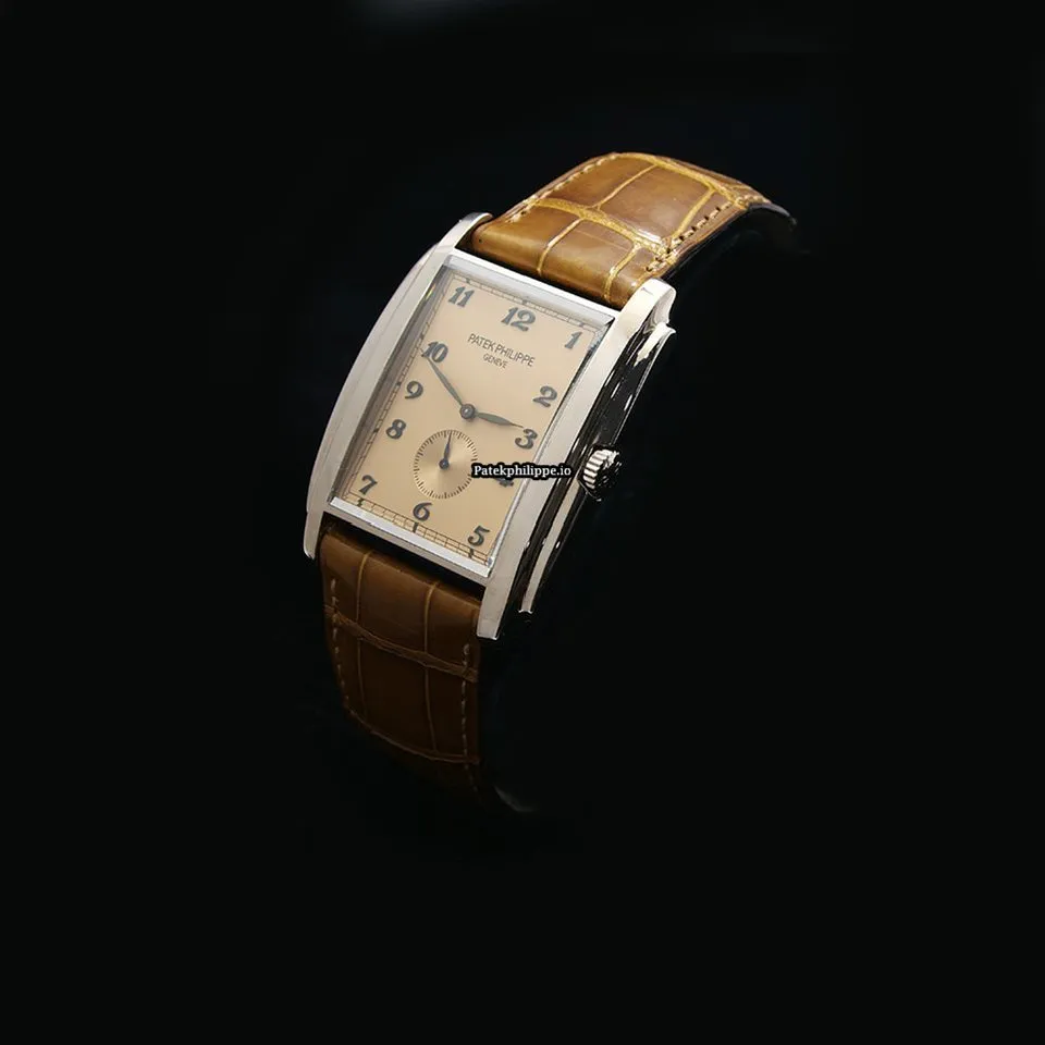 Alternative view of Patek Philippe Gondolo 5124g-001 33.4MM White Gold Case Manual Winding