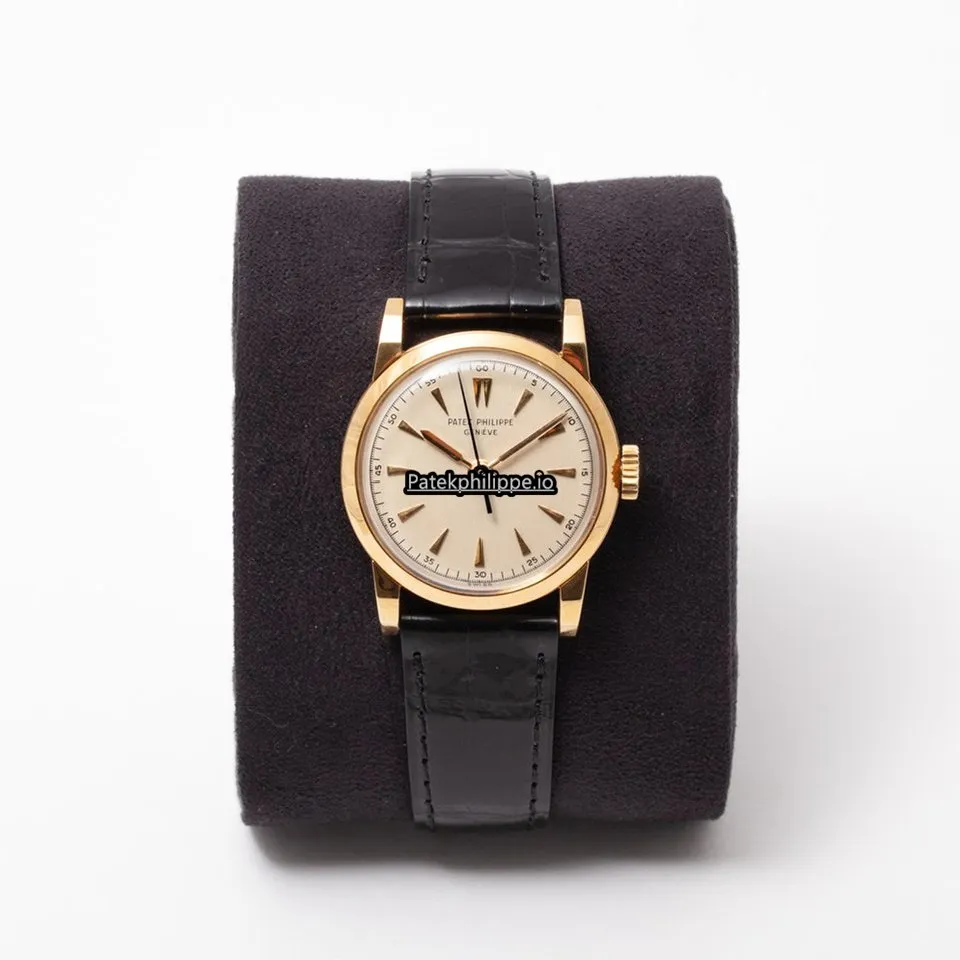 Alternative view of Patek Philippe Calatrava 2460 30MM Yellow Gold Case Manual Winding