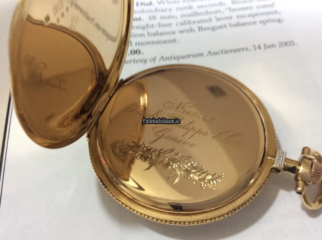 Alternative view of Patek Philippe 47MM Yellow Gold Case Manual Winding