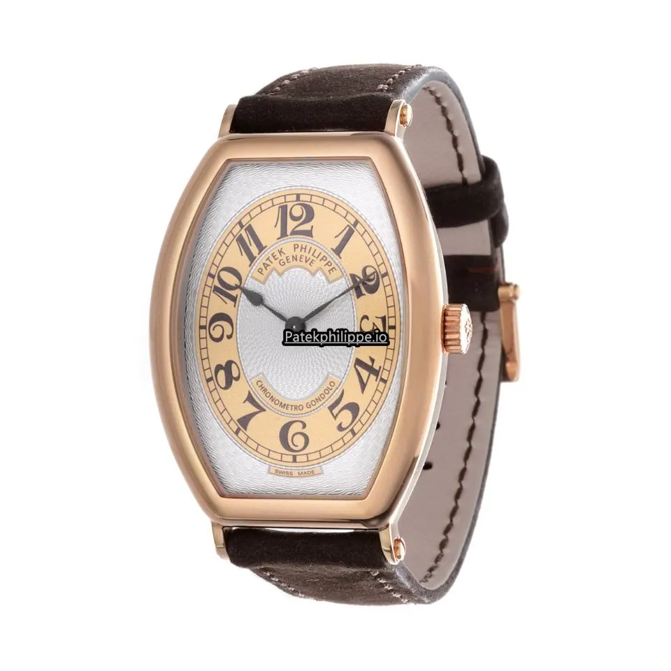 Patek Philippe Gondolo 5098r 42x32MM Rose Gold Case Manual Winding