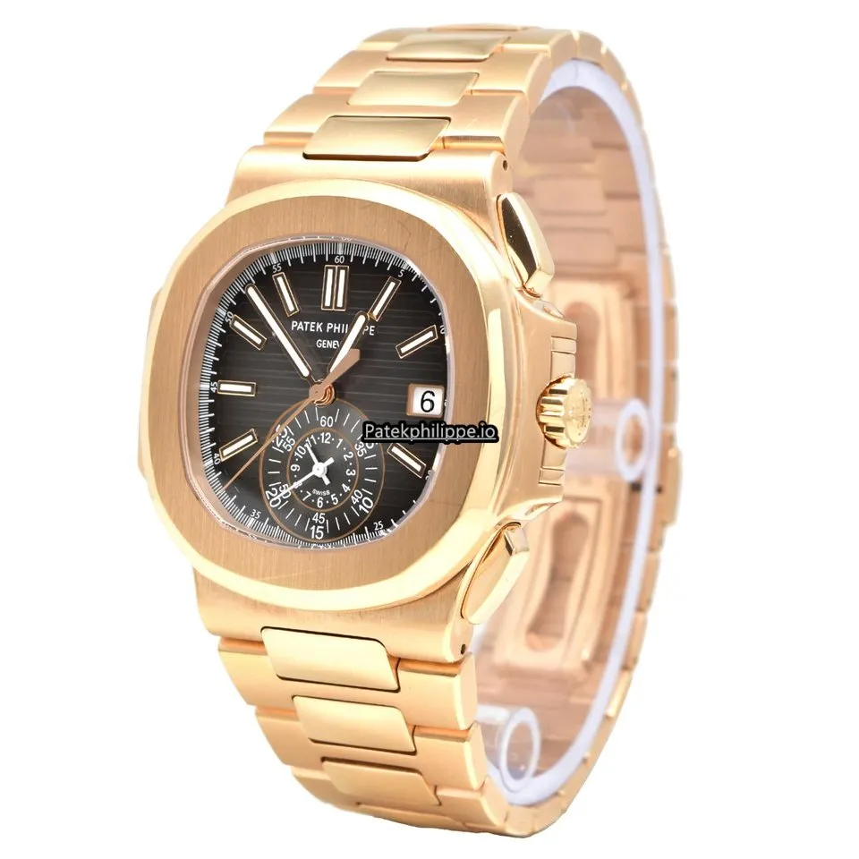 Patek Philippe Nautilus 5980/1r-001 40.5MM Rose Gold Case Automatic