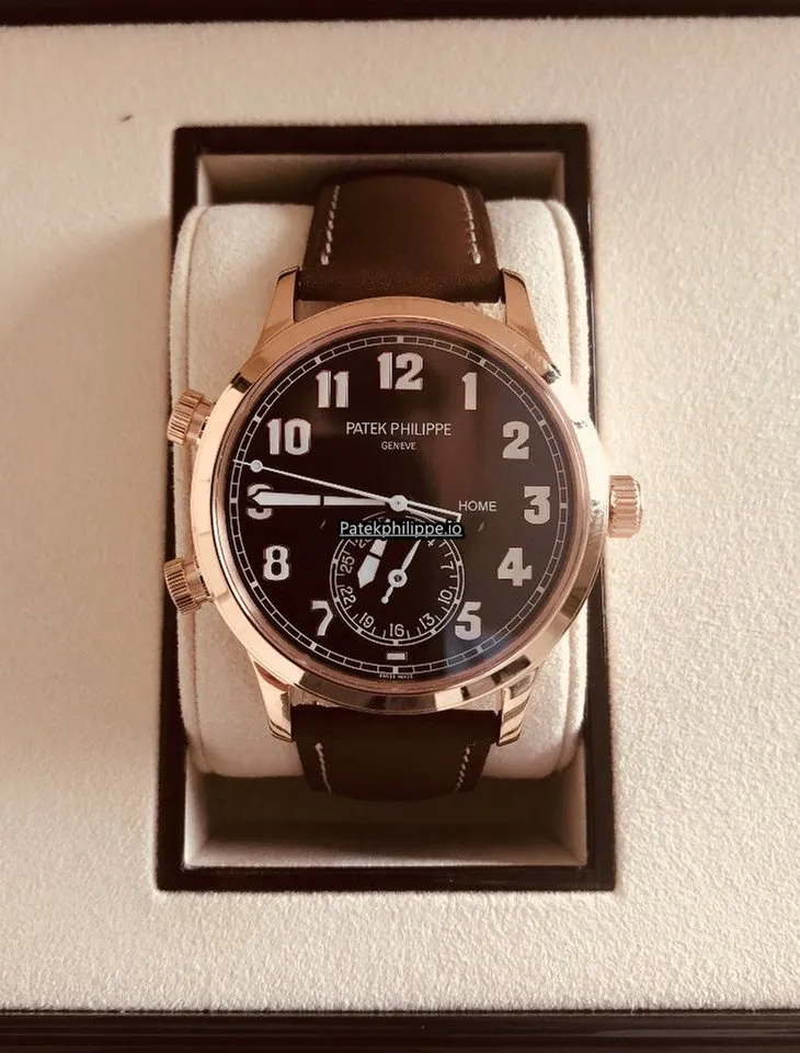 Patek Philippe Travel Time 5524r-001 42MM Rose Gold Case Automatic