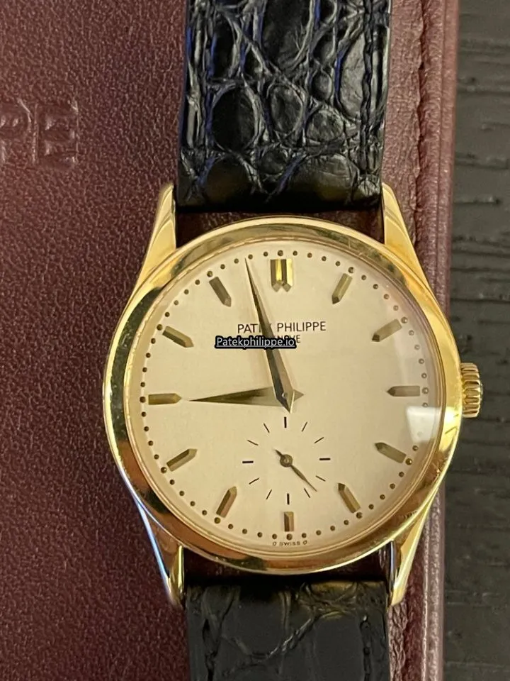 Patek Philippe Calatrava 5096j 33MM Yellow Gold Case Manual Winding