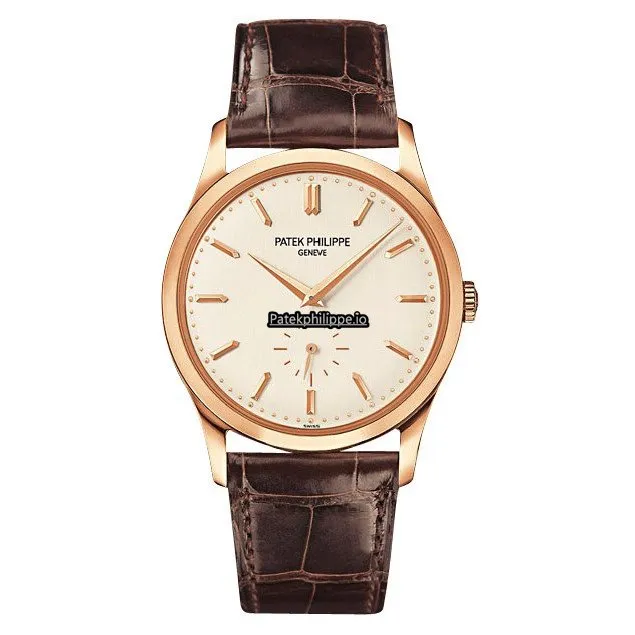 Patek Philippe Calatrava 5196r-001 37MM Rose Gold Case Manual Winding