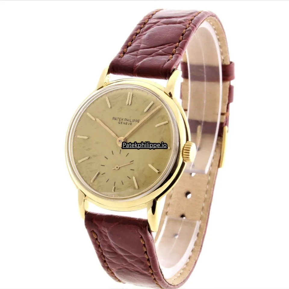 Patek Philippe Calatrava 2484 32.5MM Yellow Gold Case Manual Winding